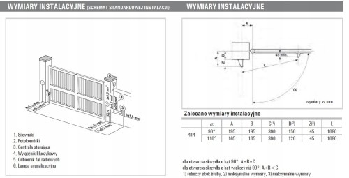 siłownik FAAC 414 10